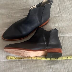 Nisolo 9.5 Black Leather Ankle Boots